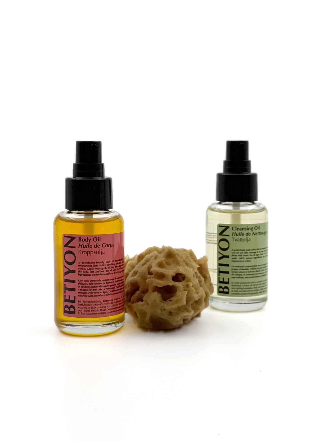 Body Oil, Cleansing Oil + Sea Sponge